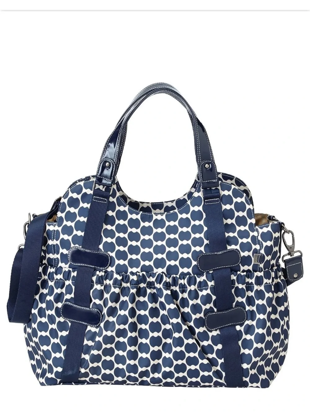 OiOi Australia Navy and White Patterned Tote Diaper Bag